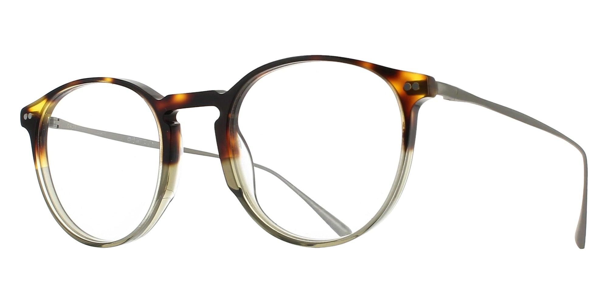 BRETT MILES C13 49 - Green Gradient Tortoise/Silver #id:brtmilesc13st_s:112105