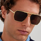 Bottega Veneta BV1012S 003 60 - Gold / Brown #id:bv1012s003_s:100115