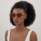 Bottega Veneta BV1249S 004 53 - Orange / Brown #id:bv1249s004_s:100115