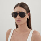 Bottega Veneta BV1273S 005 63 - Havana/Gold / Gray #id:bv1273s005_s:102115