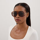 Bottega Veneta BV1274S 005 63 - Havana/Gold / Brown #id:bv1274s005_s:102115