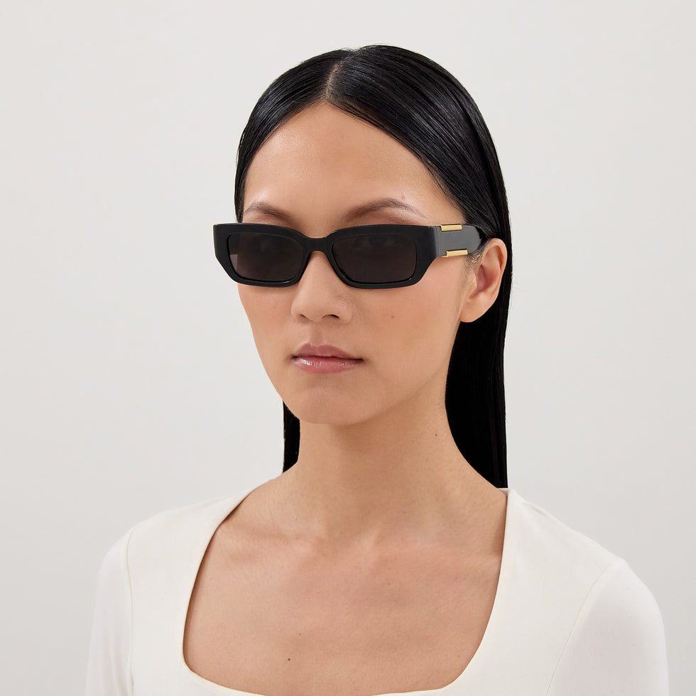 Bottega Veneta BV1406S 001 53 - Black / Gray #id:bv1406s001_s:100120