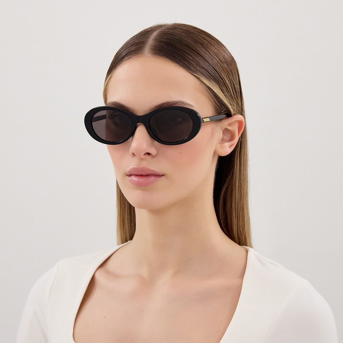 Bottega Veneta BV1415SK 001 54 - Black / Gray #id:bv1415sk001_s:100115