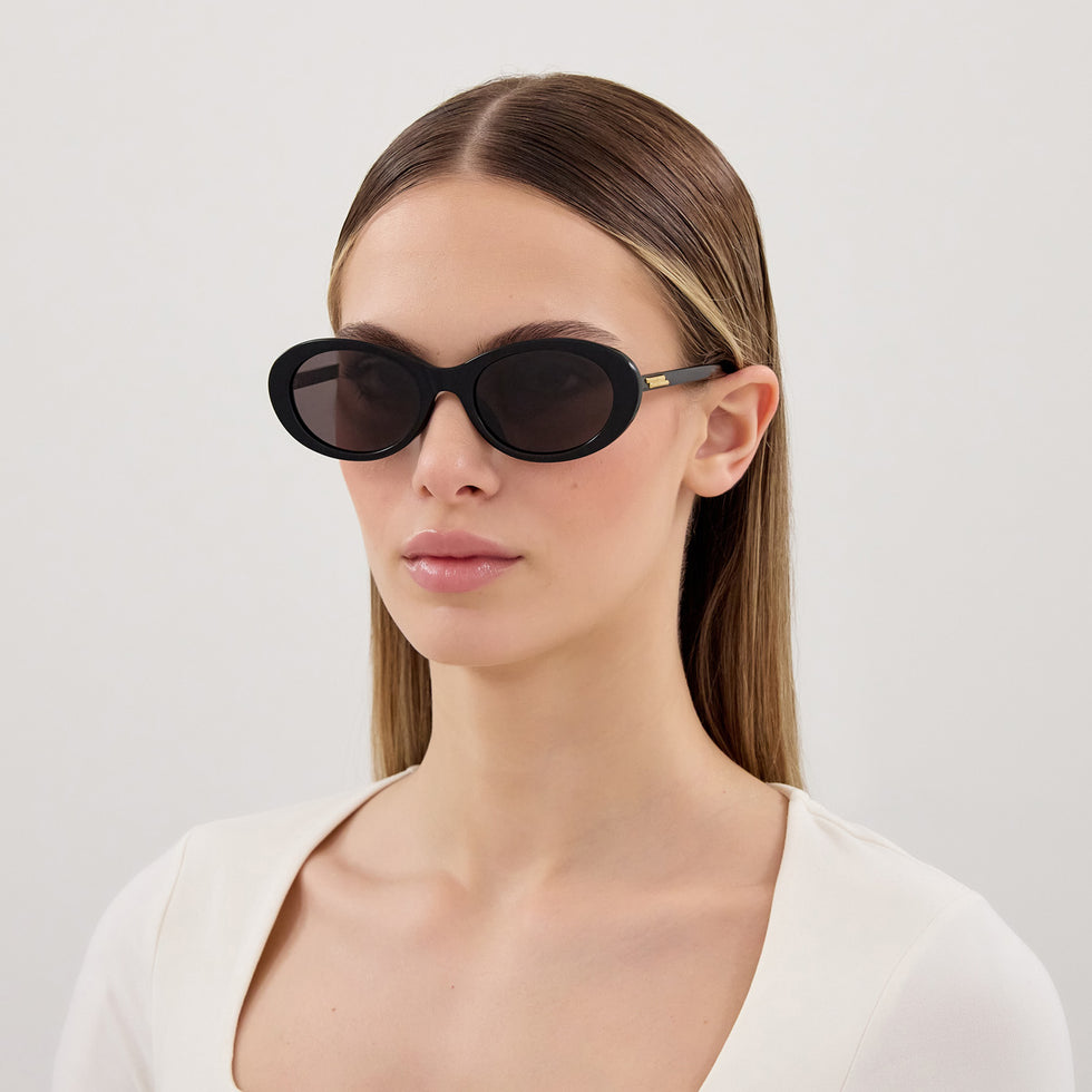 Bottega Veneta BV1415SK 001 54 - Black / Gray #id:bv1415sk001_s:100115