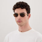 Bottega Veneta BV1419S 001 56 - Gold / Brown #id:bv1419s001_s:100120