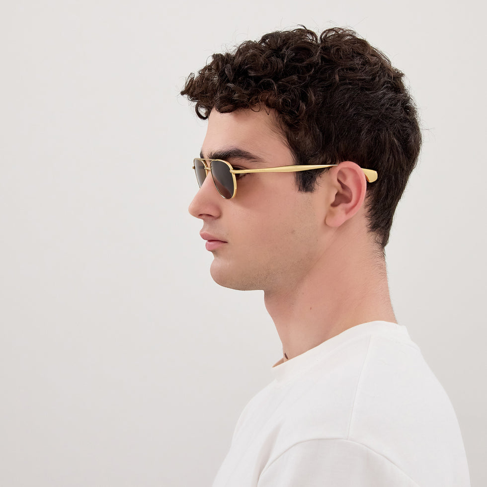 Bottega Veneta BV1419S 001 56 - Gold / Brown #id:bv1419s001_s:100125