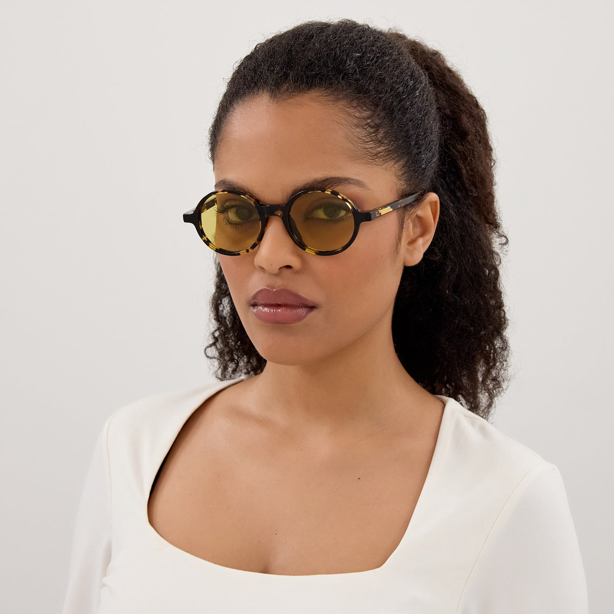 Bottega Veneta BV1430S 002 48 - Havana / Yellow #id:bv1430s002_s:102115