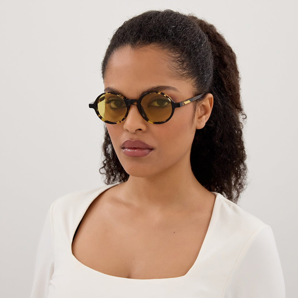 Bottega Veneta BV1430S 002 48 - Havana / Yellow #id:bv1430s002_s:102115