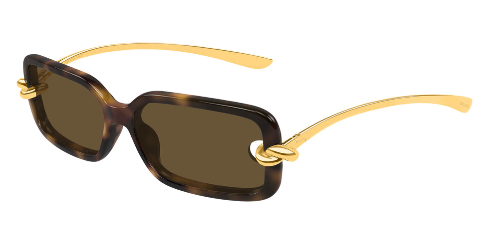 Bottega Veneta BV1439S 002 56 - Havana/Gold / Brown #id:bv1439s002_s:102105