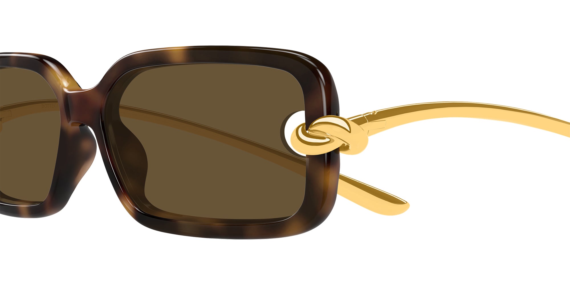 Bottega Veneta BV1439S Rectangle Sunglasses | EyeOns.com