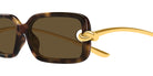 Bottega Veneta BV1439S 002 56 - Havana/Gold / Brown #id:bv1439s002_s:102110