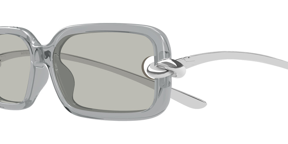 Bottega Veneta BV1439S 004 56 - Gray/Silver / Gray #id:bv1439s004_s:104110