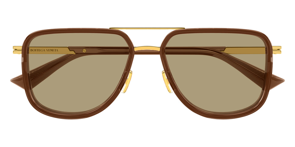 Bottega Veneta BV1463S 003 56 - Gold / Brown #id:bv1463s003_s:102100