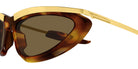 Bottega Veneta BV1477S 003 58 - Havana/Gold / Brown #id:bv1477s003_s:100110