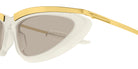 Bottega Veneta BV1477S 006 58 - Ivory/Gold / Brown #id:bv1477s006_s:102110