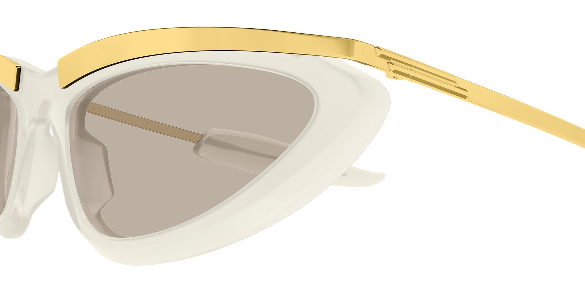 Bottega Veneta BV1477S 006 58 - Ivory/Gold / Brown #id:bv1477s006_s:102110