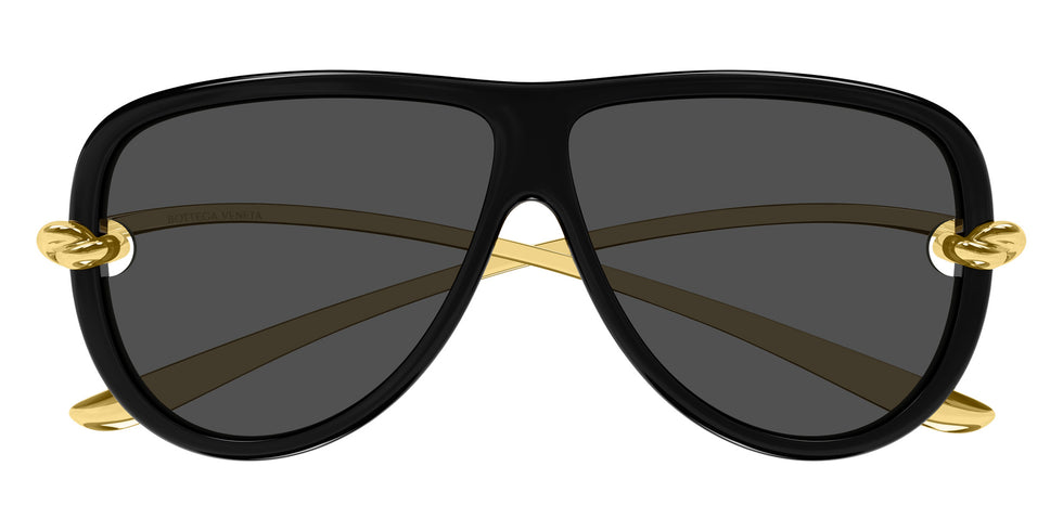 Bottega Veneta BV1513S 001 61 - Black/Gold / Gray #id:bv1513s001_s:100100
