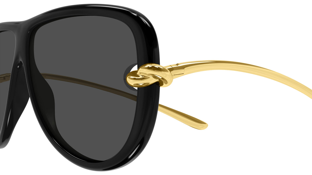 Bottega Veneta BV1513S 001 61 - Black/Gold / Gray #id:bv1513s001_s:100110