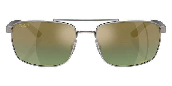 Gunmetal/Black / Green and Gold Mirrored Polarized / 60-18-145
