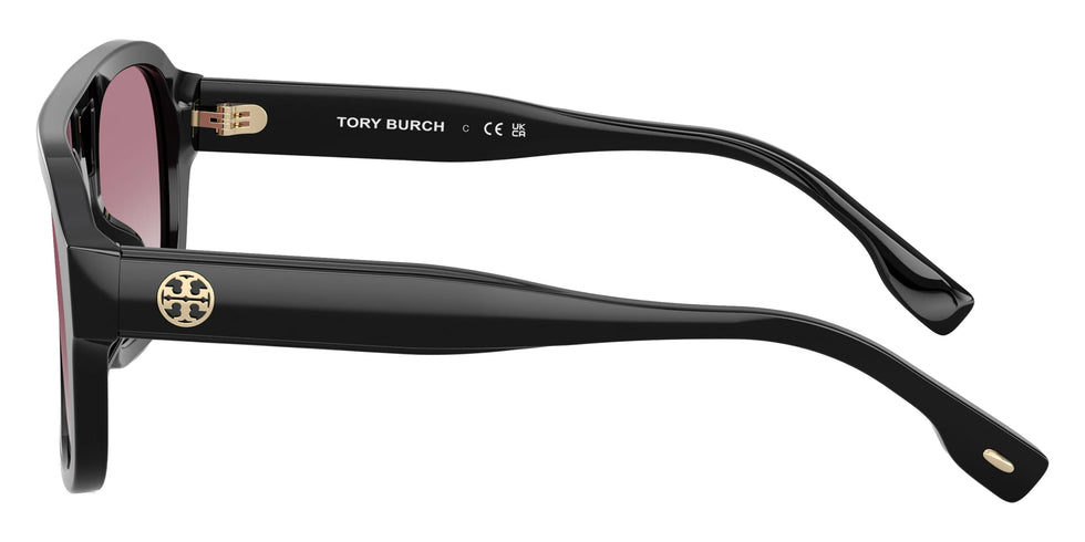 Tory Burch TY7224U 170973 55 - Black / Gray Gradient Violet