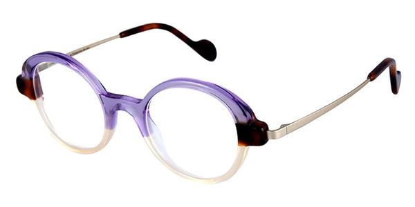 Holographic Purple and Opaline Cream/Sand / 44-22