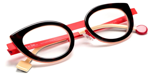 Shiny Auburn Tortoise/Neon Orange Satin / 46-22-145