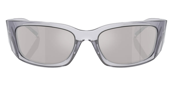 Transparent Gray / Light Gray Mirrored Silver / 60-18-120