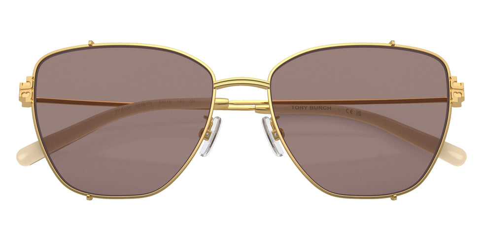 Tory Burch TY6105 32787N 55 - Shiny Gold / Light Purple Brown
