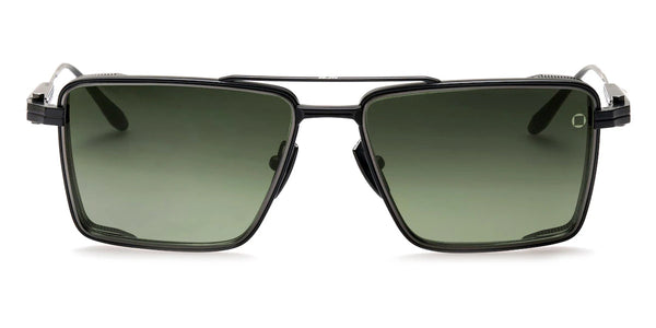 Matte Black with Black Rhodium / Dark Gray to Olive / 55-16-152