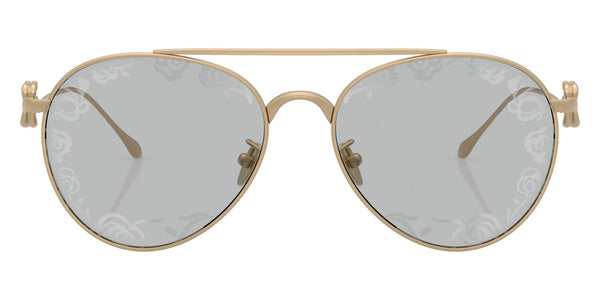 Matte Pale Gold / Light Gray Tampo Flower Silver / 57-17-140