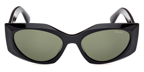 Shiny Black / Green / 55-18-140