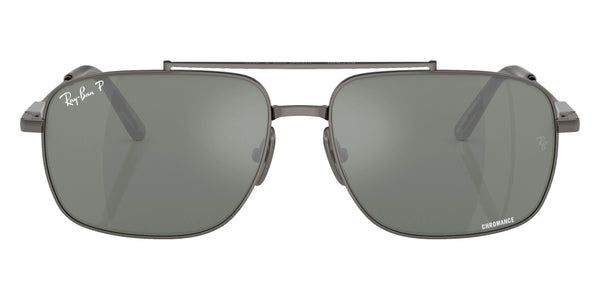 Gunmetal / Silver/Gray Polarized Mirrored / 59-15-145
