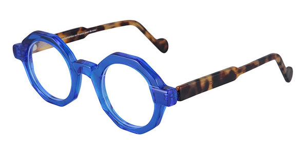Transparent Electric Blue/Tortoiseshell / 44-25