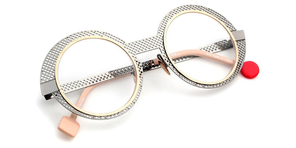 Dark Ruthenium Polished Perforated/Polished Rose Gold / 50-23-145