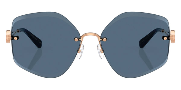 Shiny Rose Gold / Dark Blue / 58-16-140