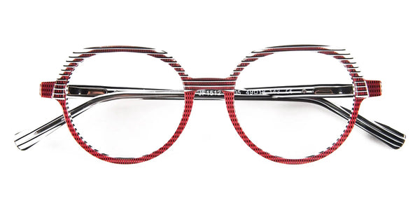 3D Red/Stripes Black / 49-18-143