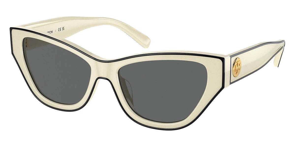 Tory Burch TY7206U 198887 54 - Ivory/Black / Dark Gray