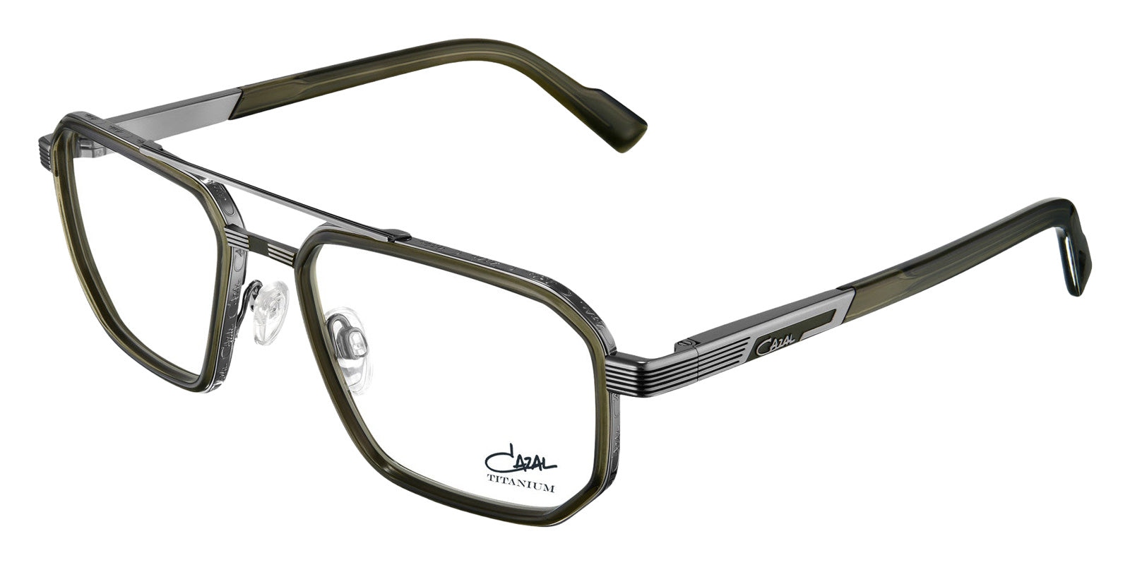 Cazal 6036 004 55 - Khaki-Silver #id:caz6036004_s:100105