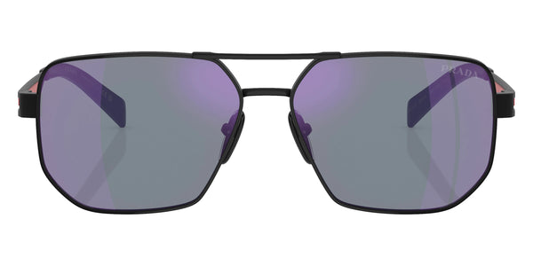 Matte Black / Dark Blue Mirrored Violet / 59-14-145