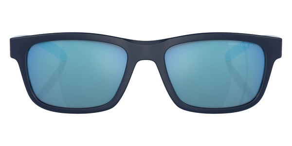 Dark Blue/Light Blue Matte/Striped Pattern / Dark Gray Mirrored Water Polarized / 53-17-140