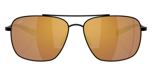 Satin Black / Gold Mirrored Polarized / 59-15-138