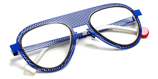 Majorelle Blue Perforated Satin/Polished Palladium / 51-22-145