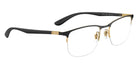 Ray-Ban RX6513 2890 53 - Black on Gold/Sand Gray