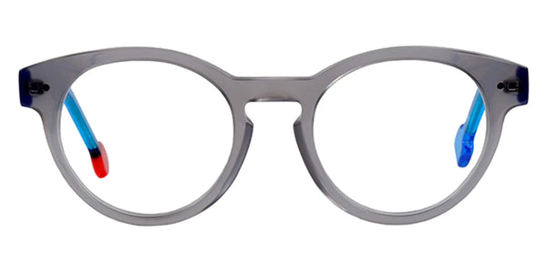 Shiny Translucent Gray/Shiny Translucent Neon Blue / 44-19-130