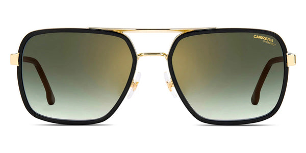 Gold Black / Green Shaded Gold Mirrored / 58-18-140