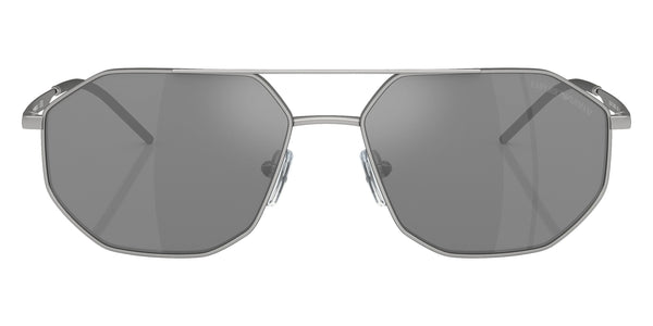 Matte Silver / Gray Mirrored Silver / 58-16-145