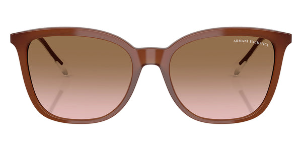 Opalescent Dark Brown/Shiny Dark Brown / Pink Gradient Gray / 55-17-140