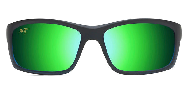 Matte Translucent Blue Black with Stripe / MAUI Green® / 61-17-127