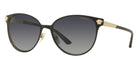 VERSACE VE2168 1377T3 57 - Matte Black/Pale Gold / Light Gray Gradient Dark Gray