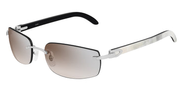 Cartier CT0018RS 001 57 - Silver/White / Silver Multi Treatment #id:ct0018rs001_s:100100